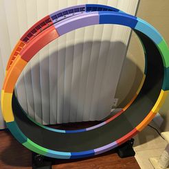 48" Rainbow Cat Exercise Wheel – Quiet, Soft EVA Track & Modern Design for Indoor Cats