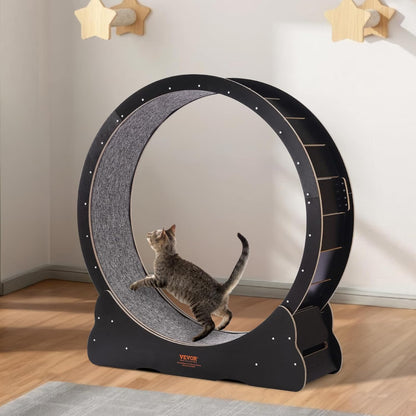 52" Cat Exercise Wheel – Large Indoor Running Wheel with Detachable Carpet