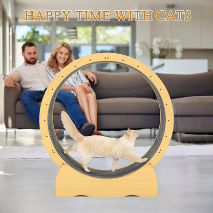 45" Cat Exercise Wheel – Quiet Indoor Running Wheel for Active & Healthy Cats
