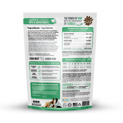 Beef Meal Bites – Gut-Supporting Freeze-Dried Dog Food