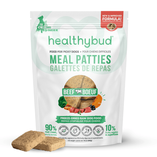 Beef Meal Patties – Gut-Friendly Freeze-Dried Dog Food